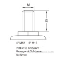 115 kg schroefdraadrem TPU medische zwenkwiel